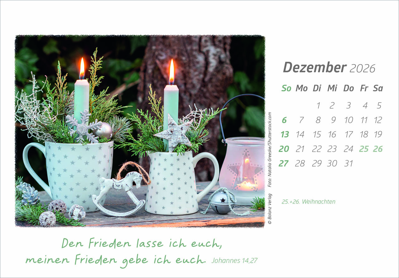 Die Güte Gottes preisen 2026 - Tischkalender