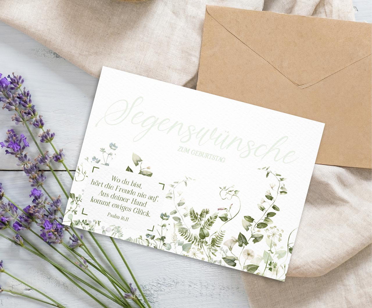 Faltkarte Segenswünsche