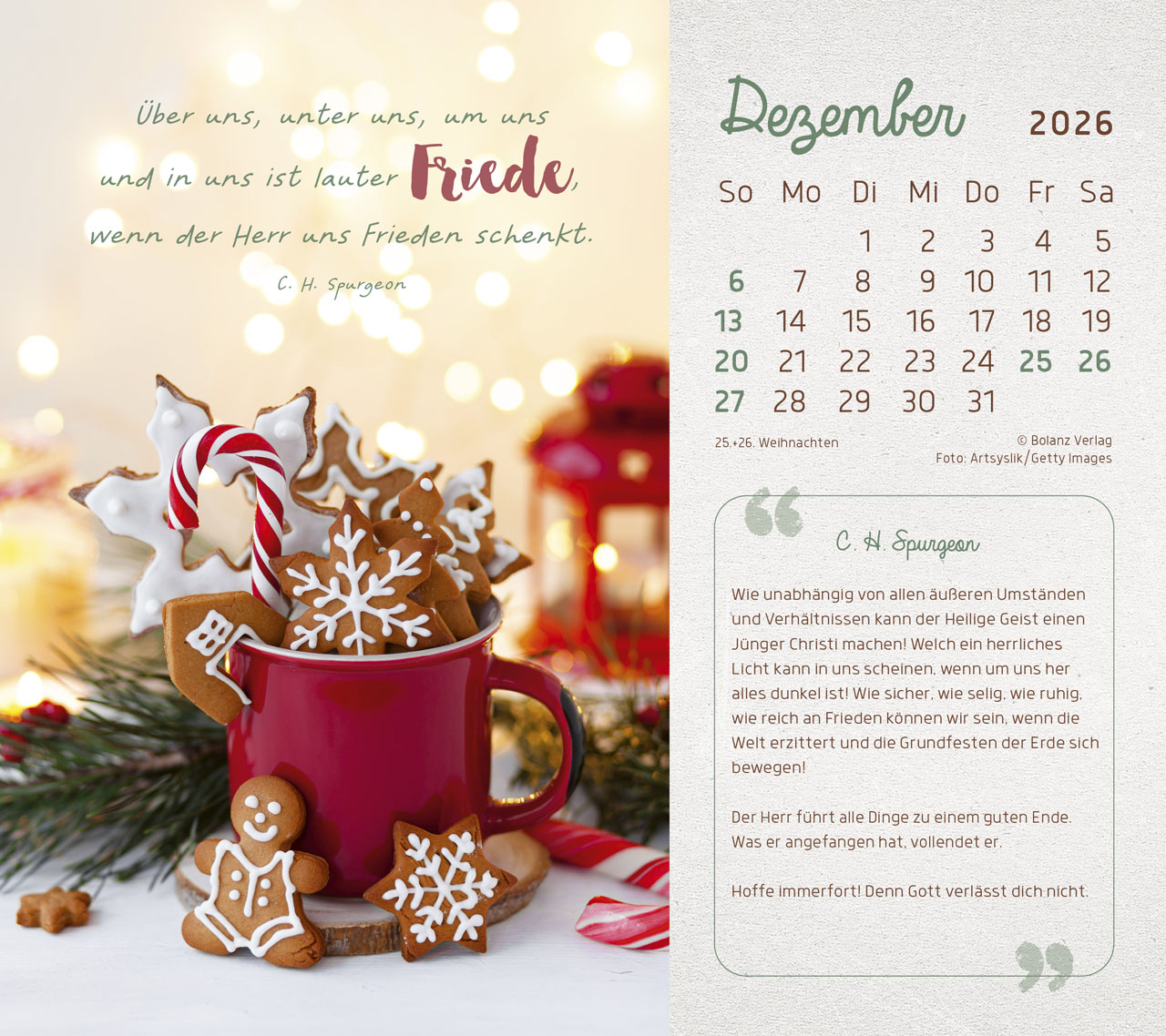 Mit Seiner Kraft 2026 - Tischkalender