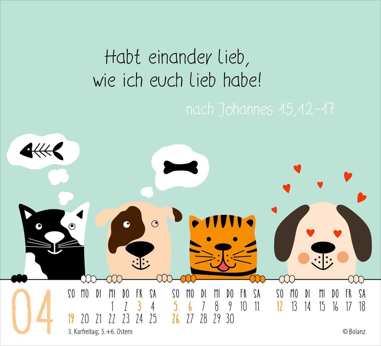 Freunde fürs Leben 2026 - Minikalender Freunde fürs Leben 2026 - Minikalender