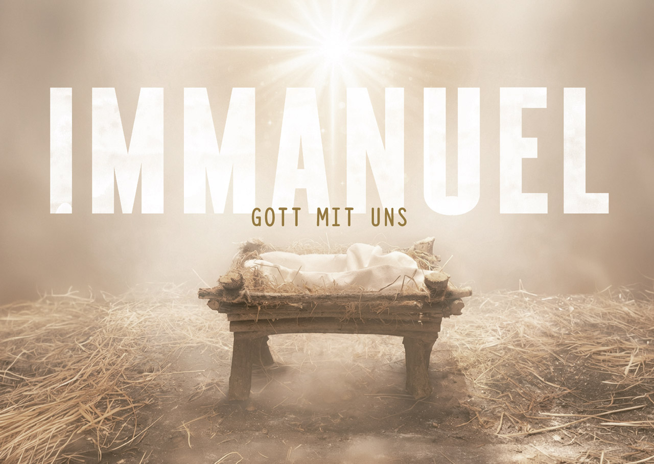 Postkarte Immanuel – Gott mit uns