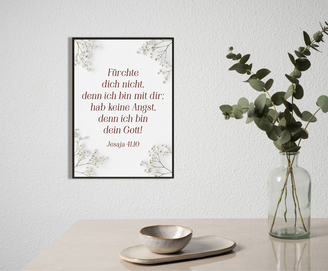 Poster Jahreslosung 2027 Blumen A3