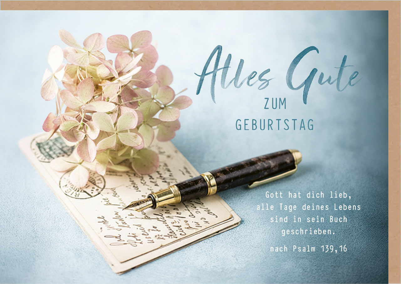 Faltkarte Alles Gute zum Geburtstag