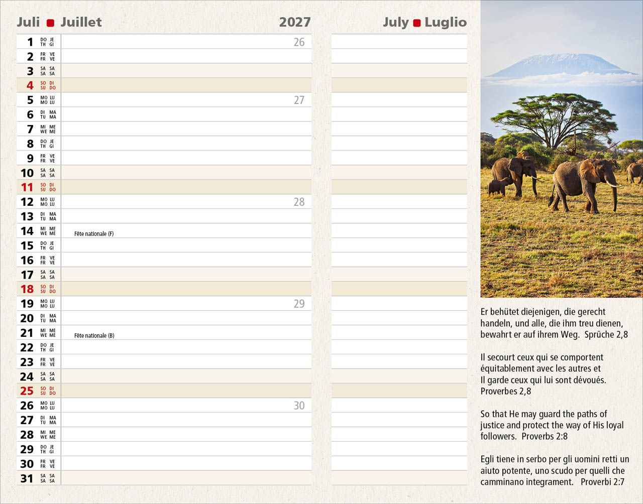 Agenda 2027 – Taschenagenda