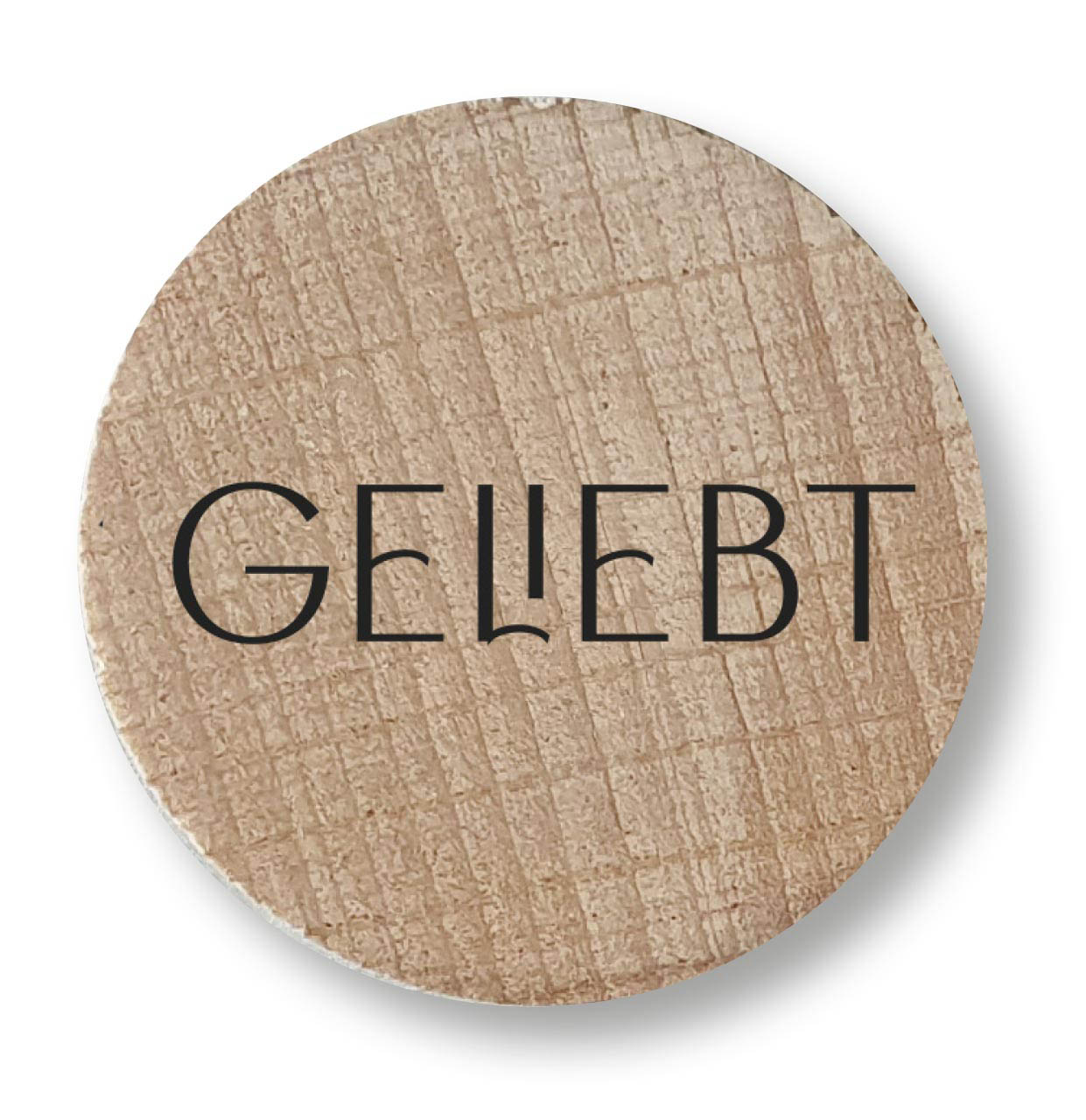 Holzmagnete Geliebt