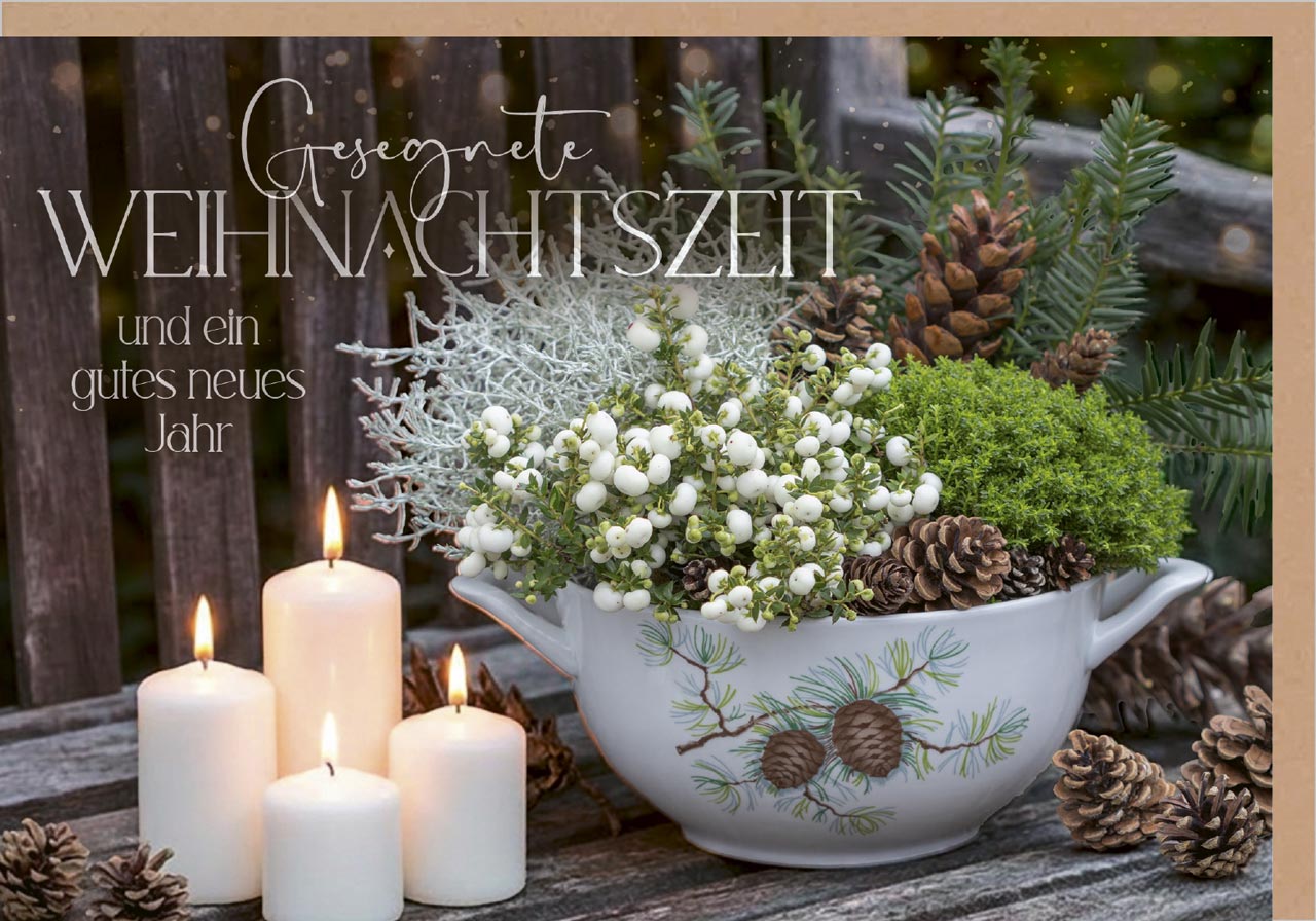Faltkarte Gesegnete Weihnachten