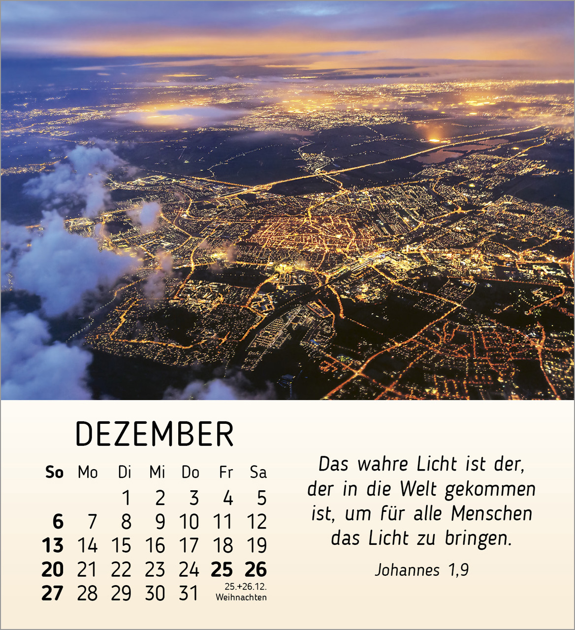 Schöheit des Lichts Tischkalender 2026 Schöheit des Lichts Tischkalender 2026