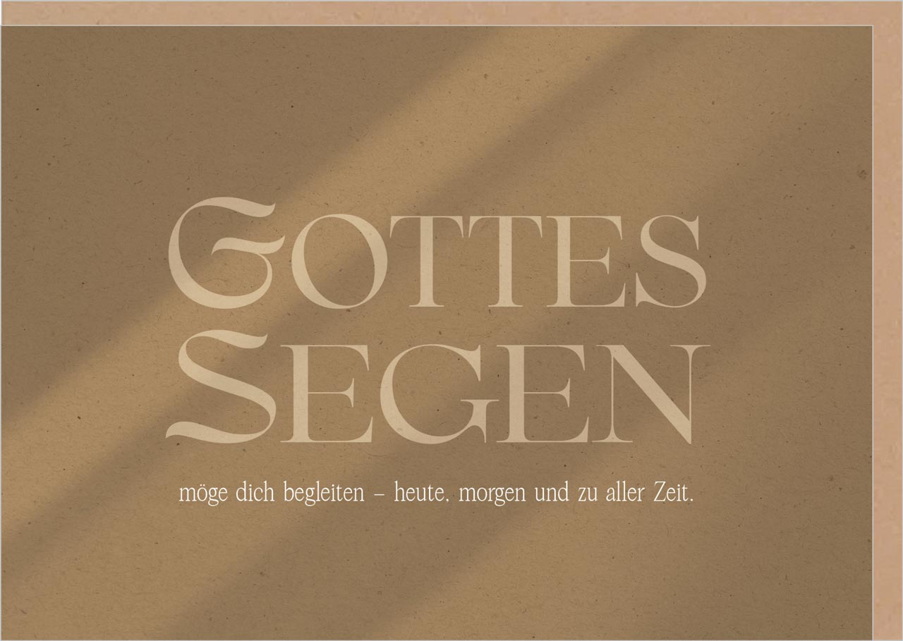 Faltkarte heute, morgen und zu aller Zeit