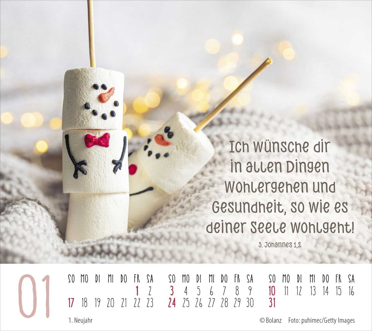 Gute Wünsche für dich 2027 – Tischkalender