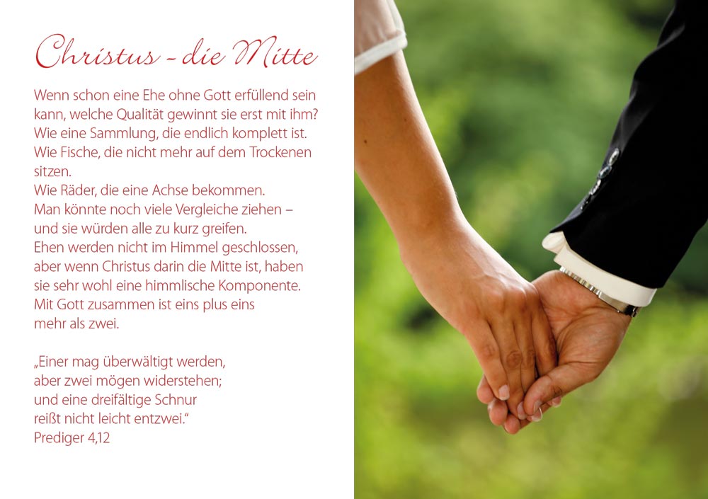 Grußheft – Hochzeit