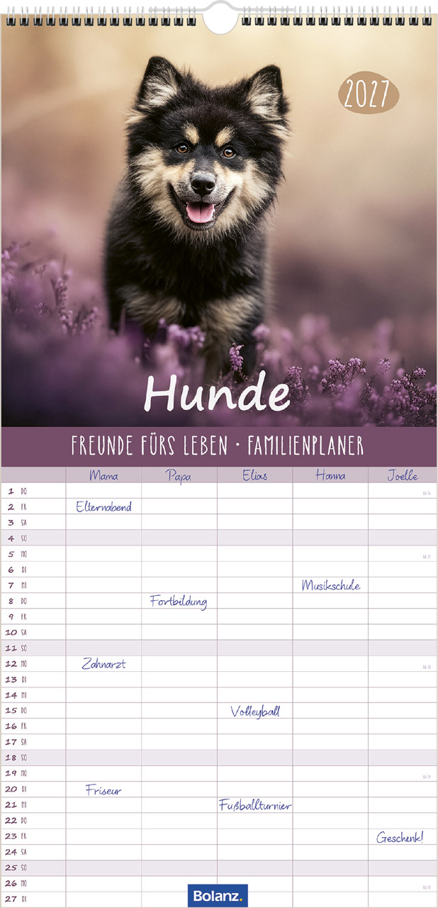 Hunde – Freunde fürs leben 2027 – Familienplaner