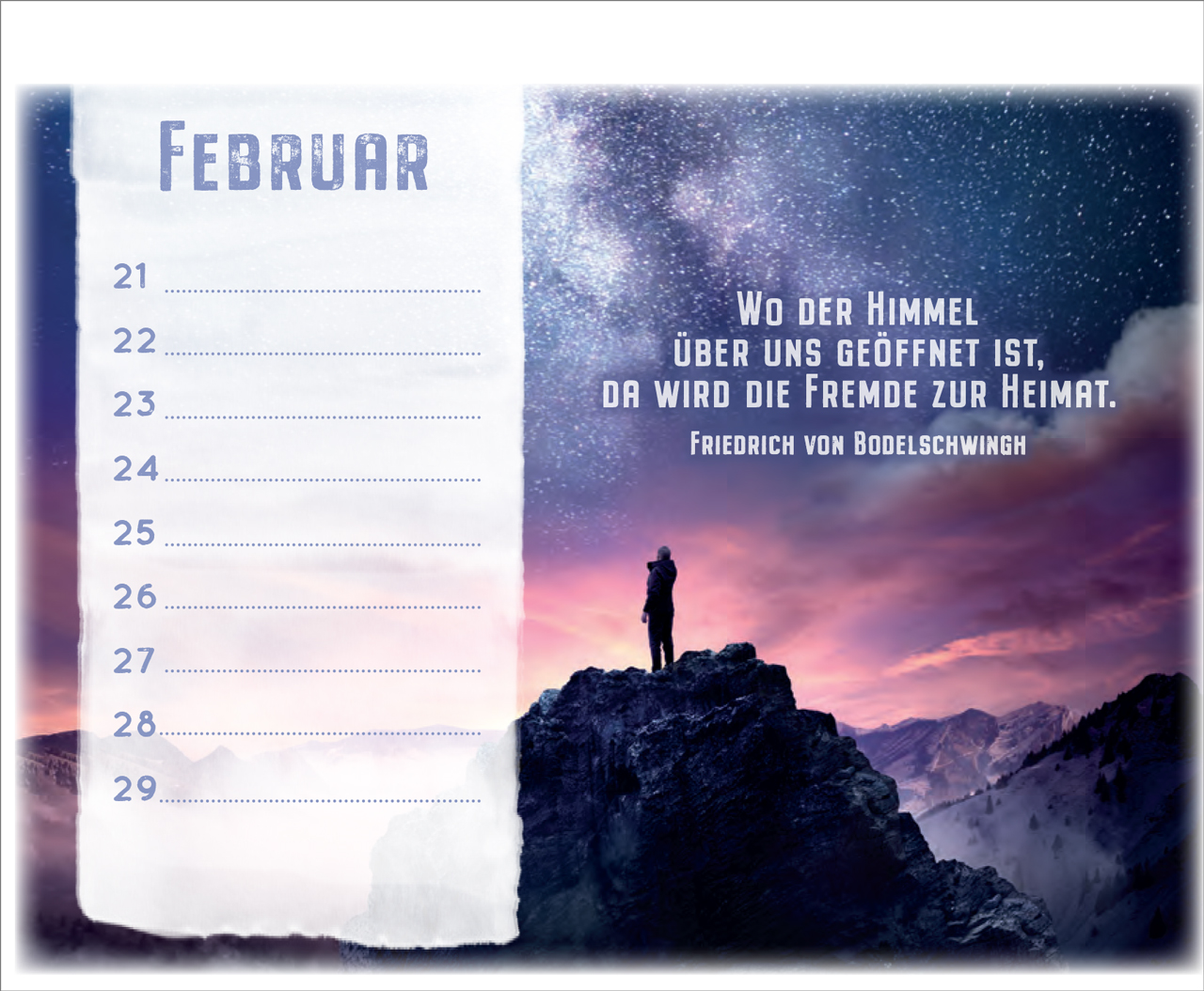 Geburtstagskalender Wo der Geist des Herrn ist