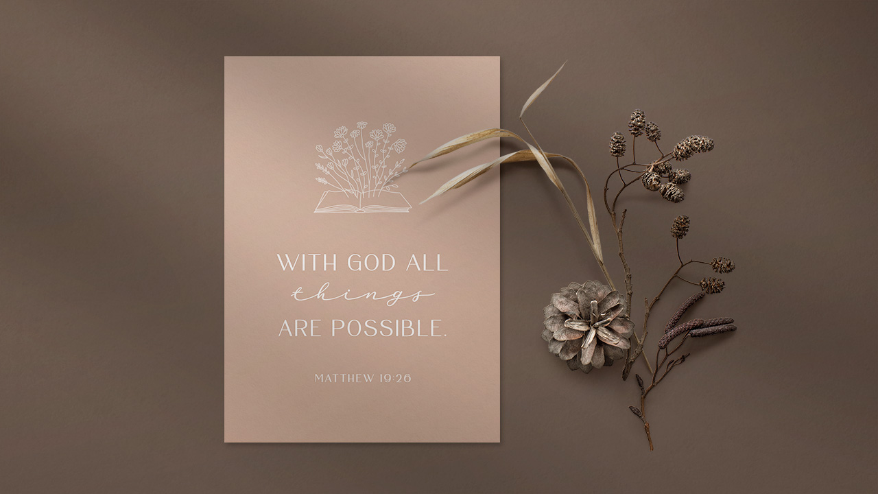 Postkarte with God