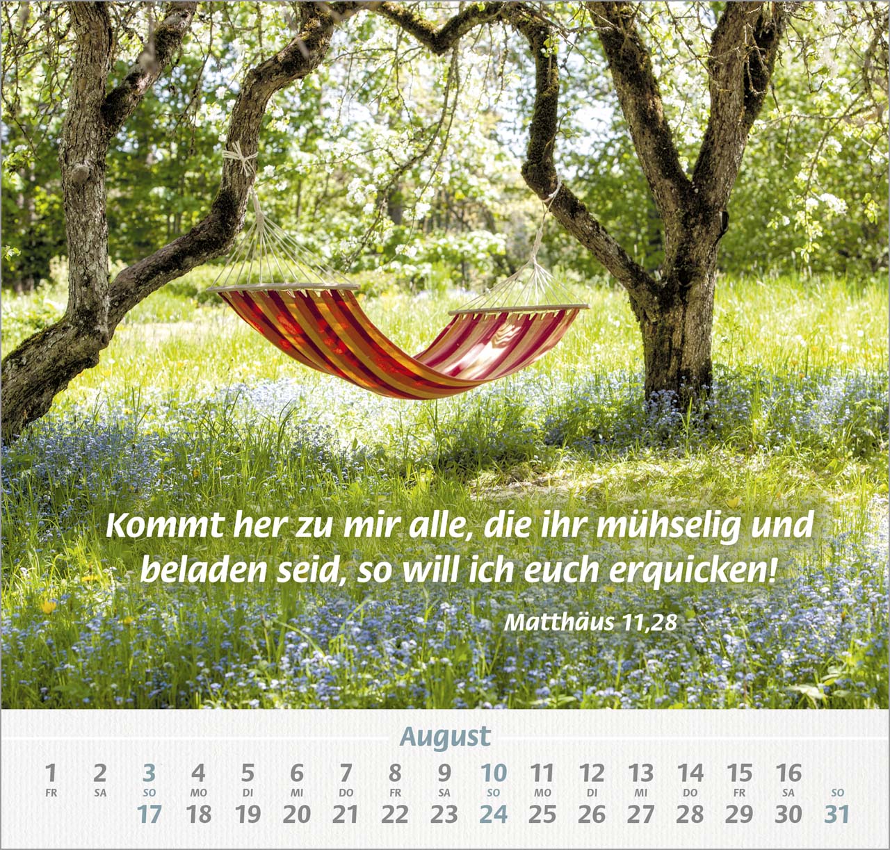 Denn du bist bei mir Wandkalender