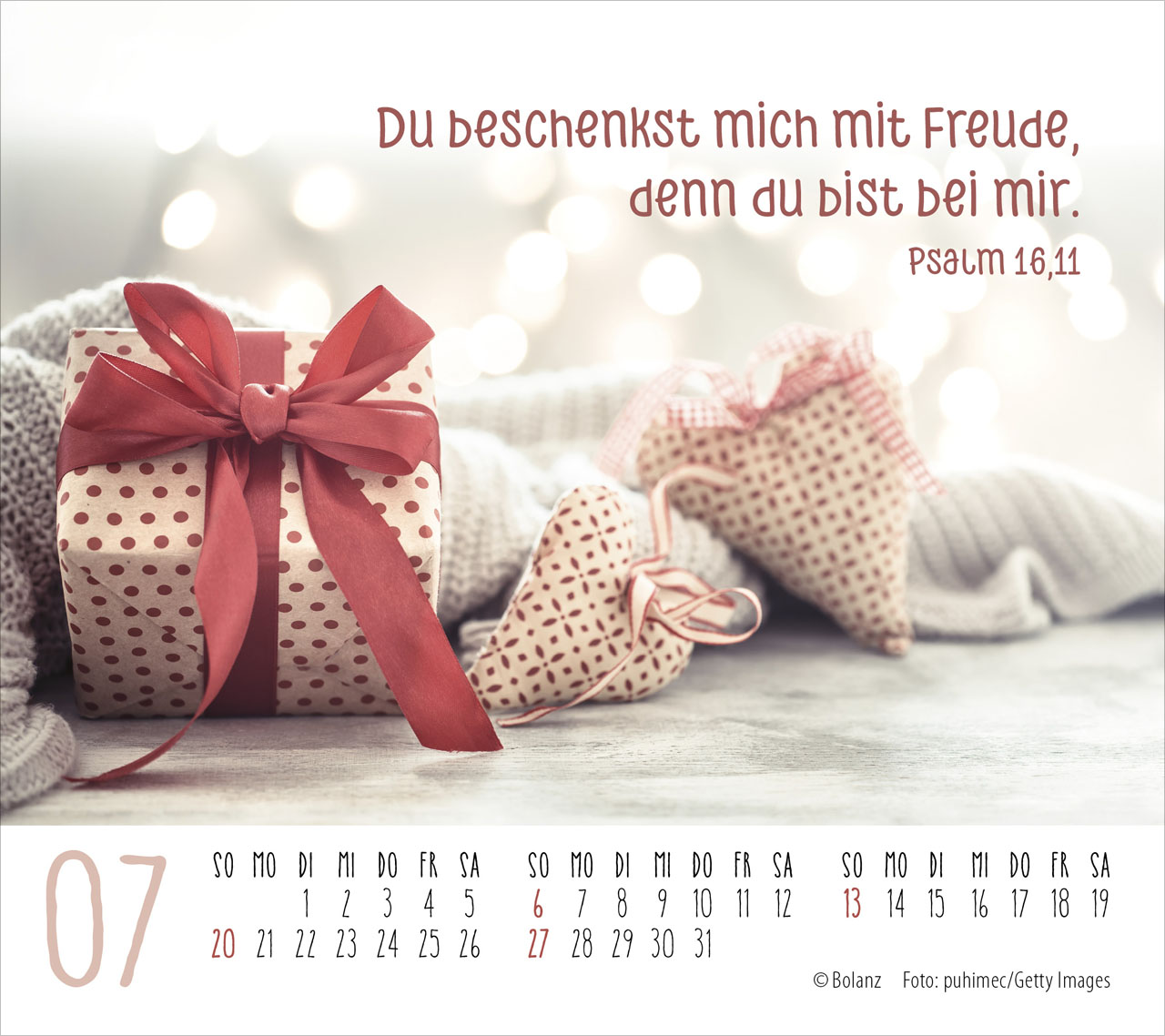 Gute Wünsche für Dich 2025 - Tischkalender