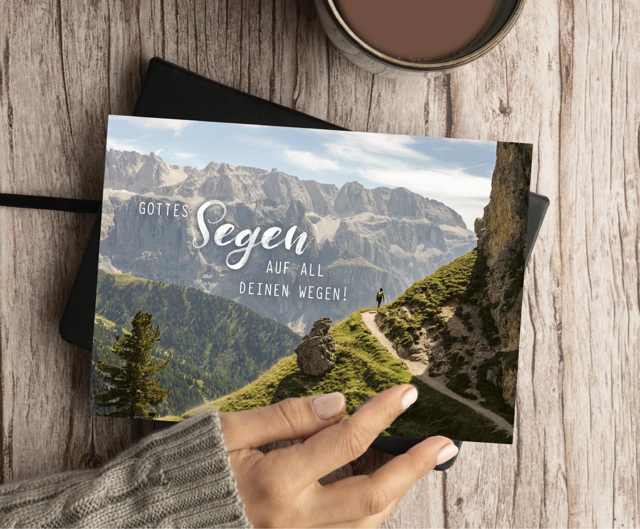 Postkarte Wanderweg