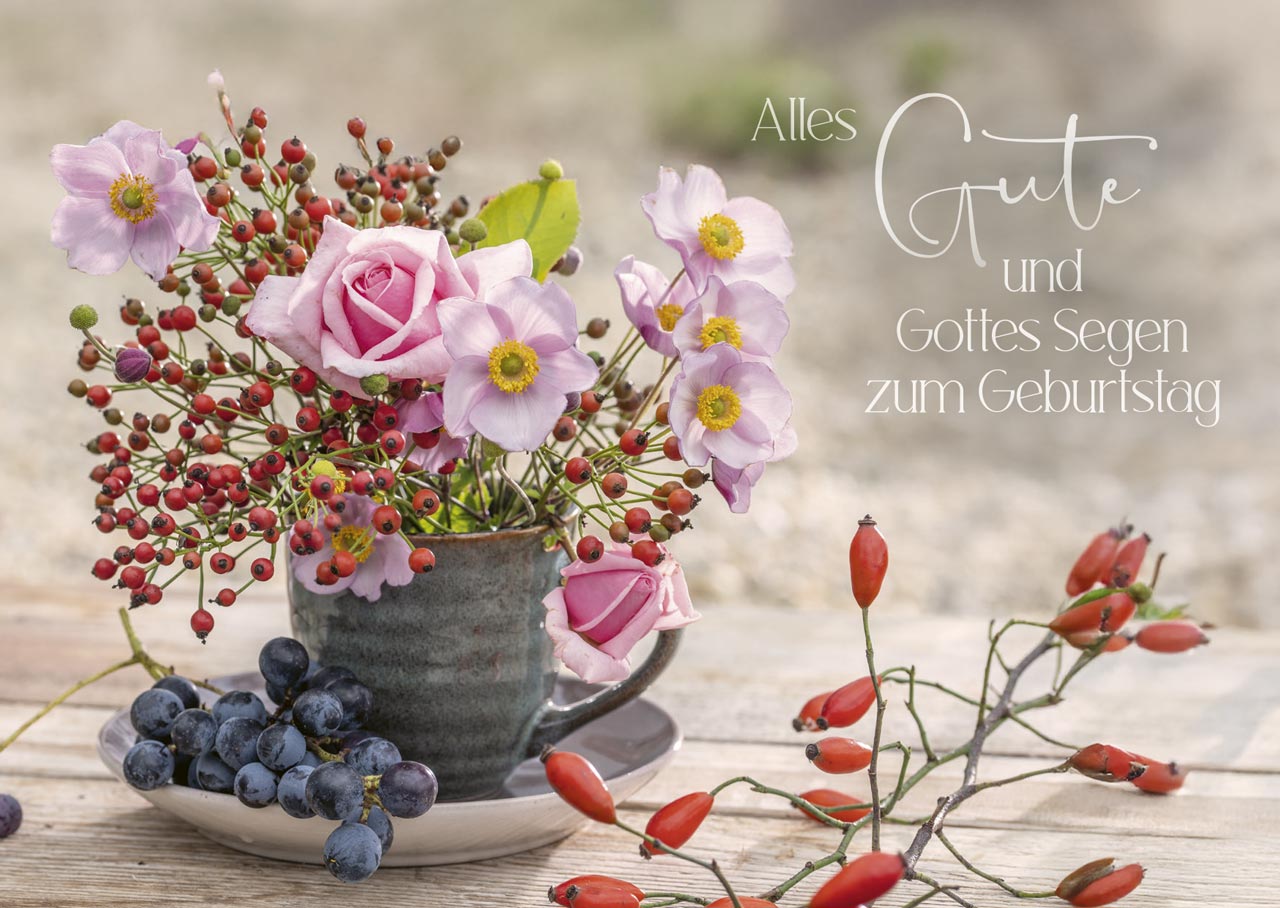 Postkartenbox Wir feiern im Garten