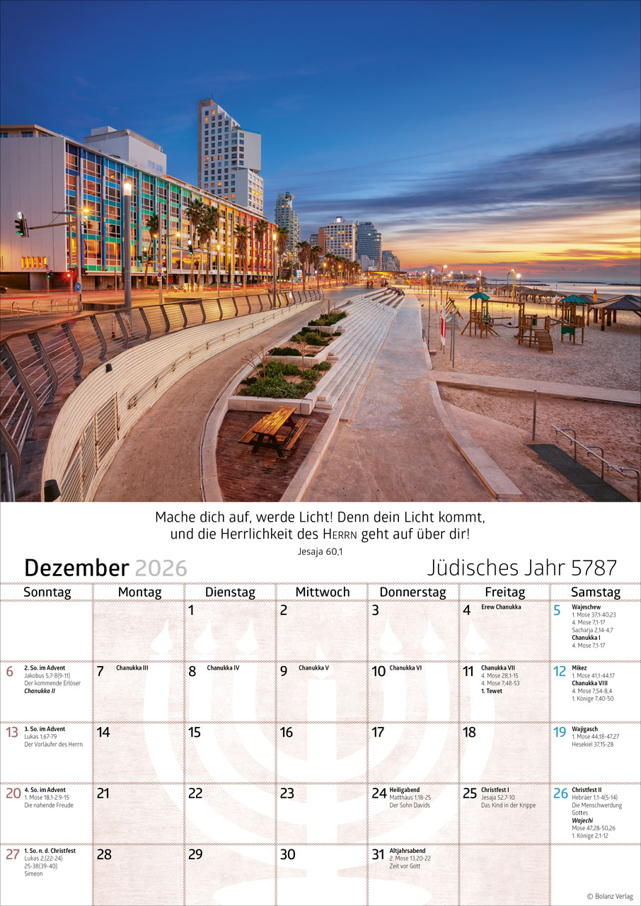 Israel 2026 - Posterkalender