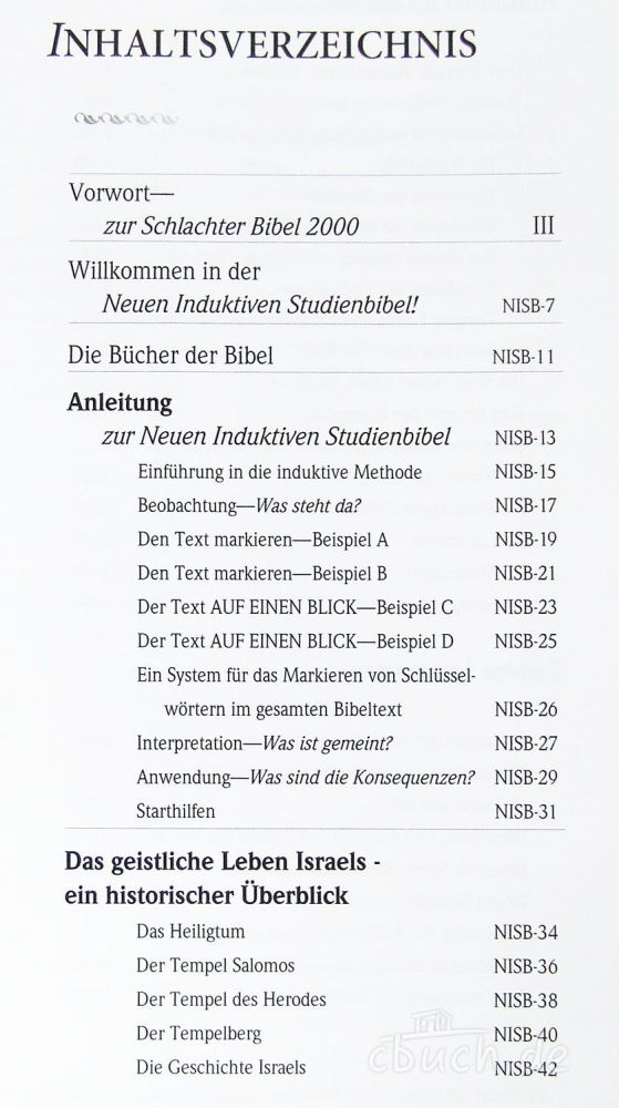 Die Neue Induktive Studienbibel - Schlachter