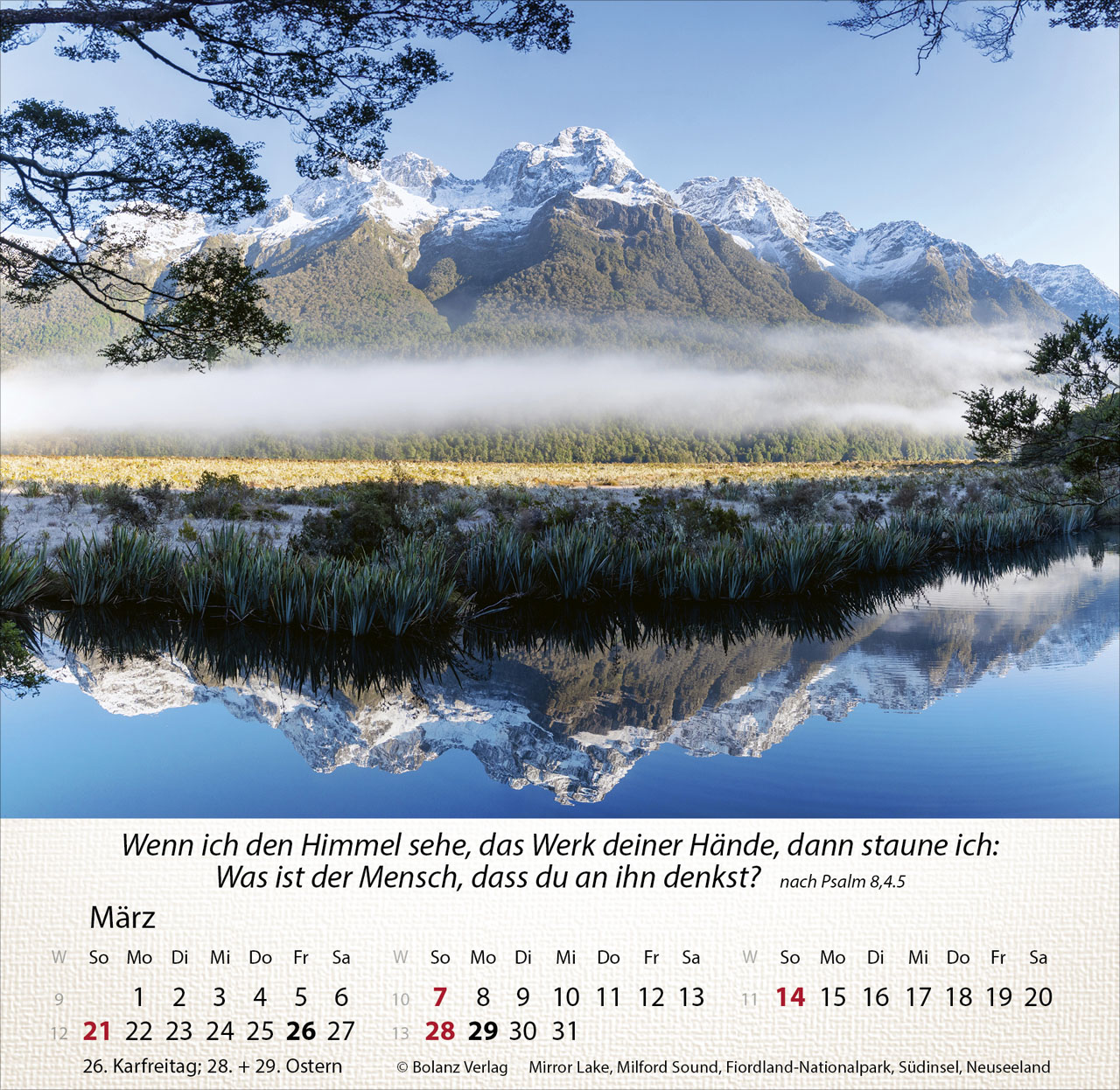 Berge 2027 – Tischkalender