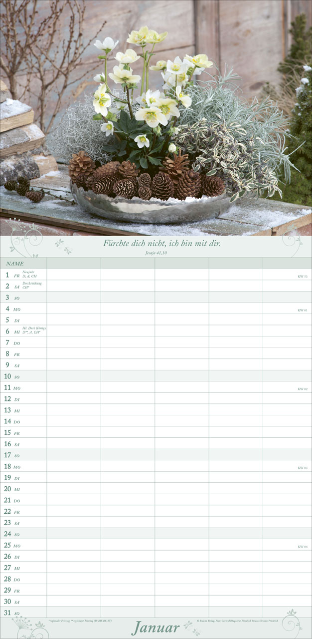 Gartenfreude 2027 – Familienplaner
