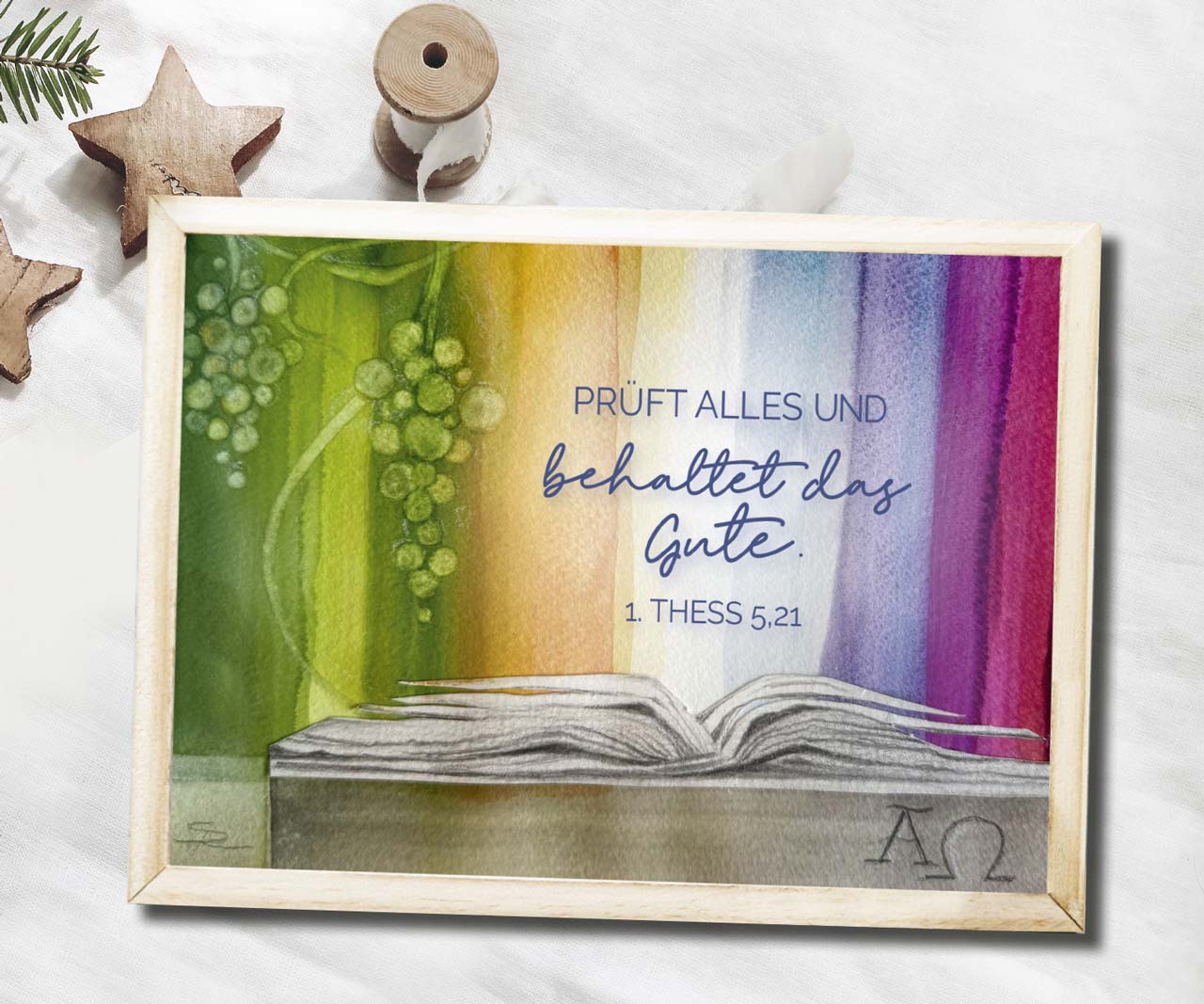 Poster Jahreslosung 2025 Simone Riedel A2