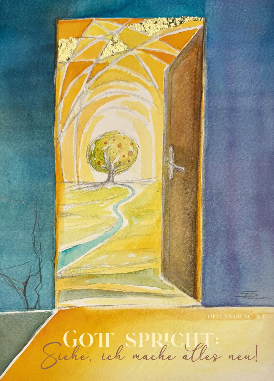 Faltkarte Siehe, ich mache alles neu – Simone Riedel