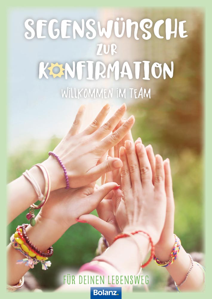 Grußheft Segenswünsche zur Konfirmation