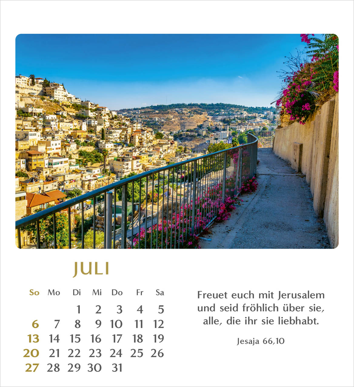 Geliebtes Israel Tischkalender