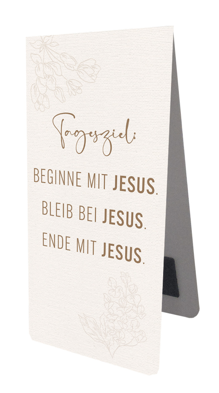 Magnetlesezeichen Tagesziel: Jesus