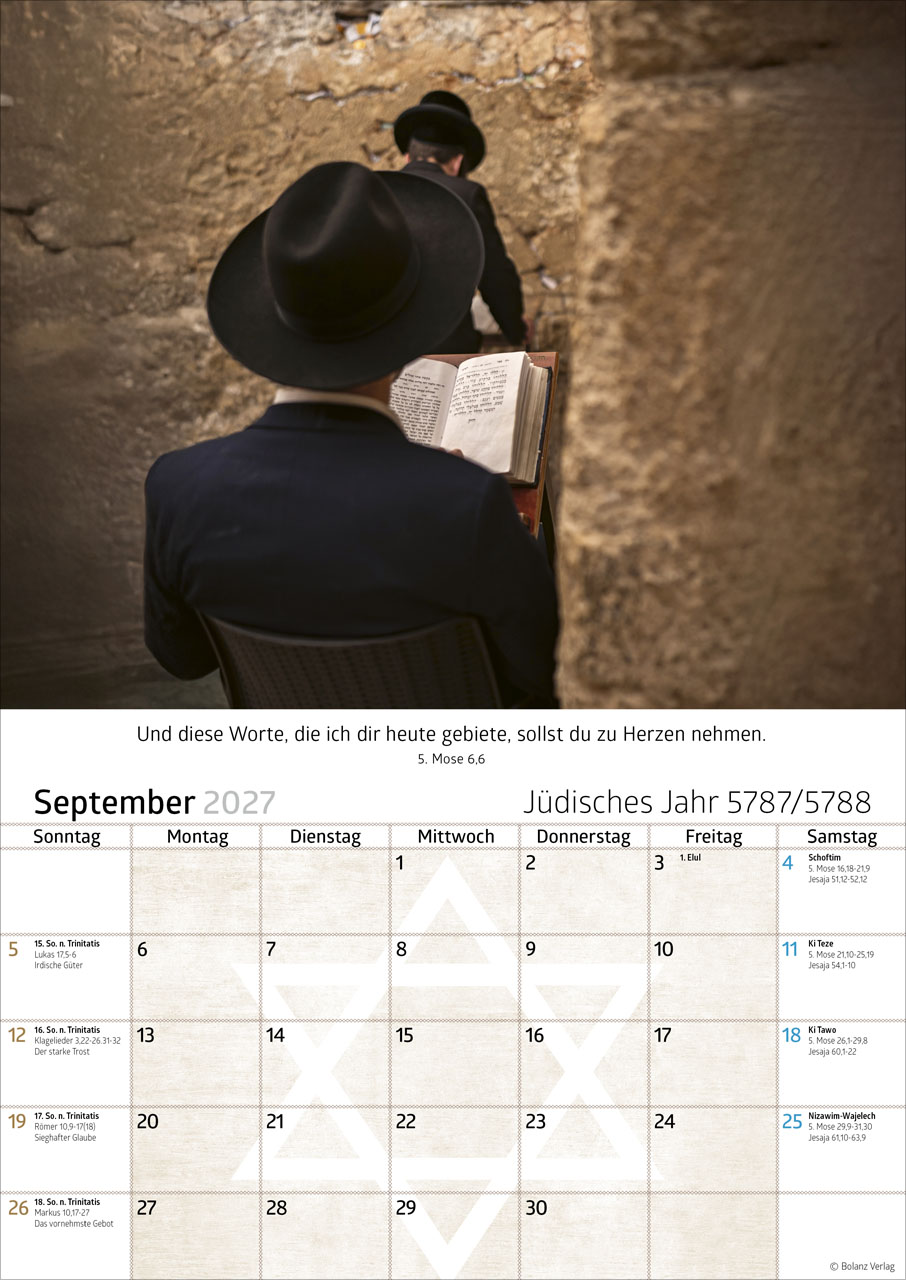 Israel 2027 – Posterkalender