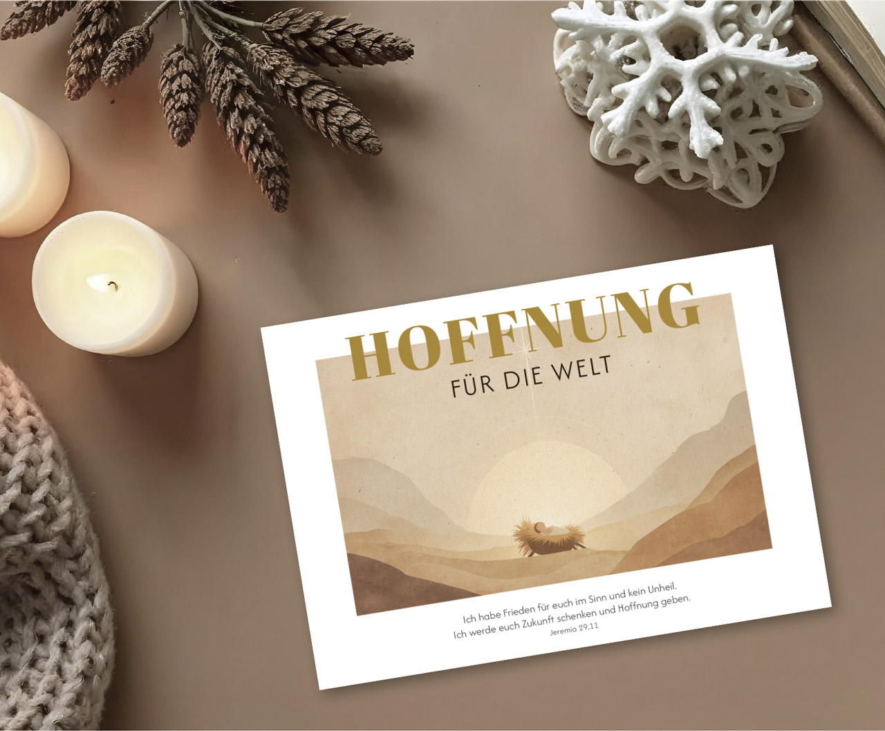 Postkarte Hoffnung für die Welt