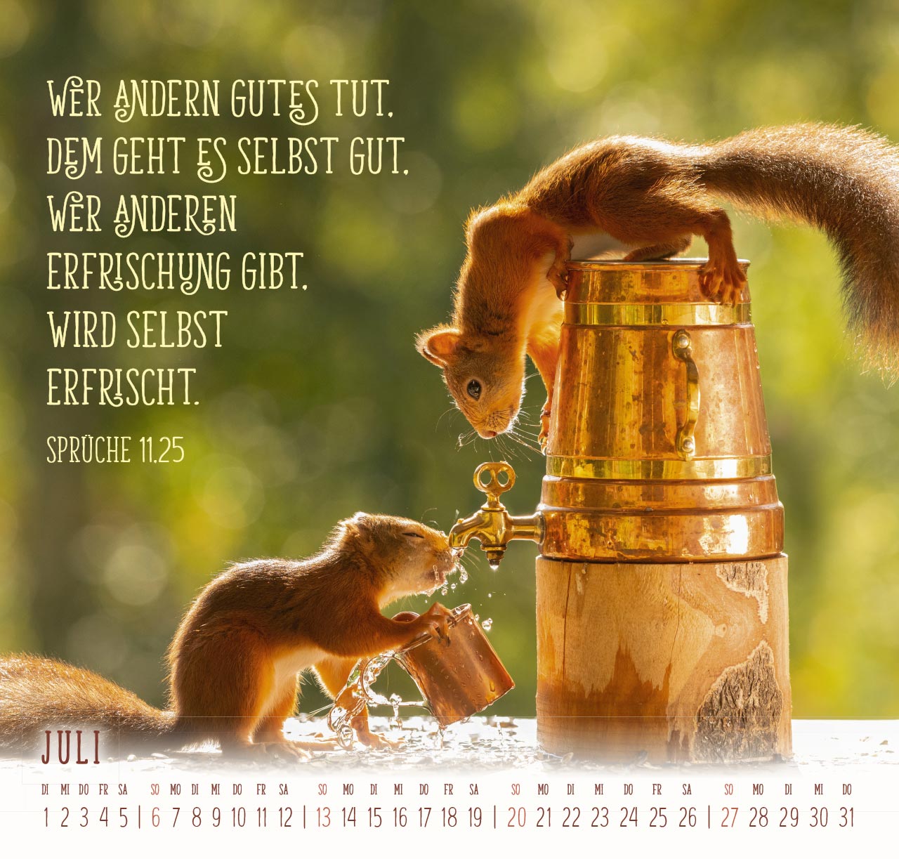 Du machst mich froh - Eichhörnchen Wandkalender