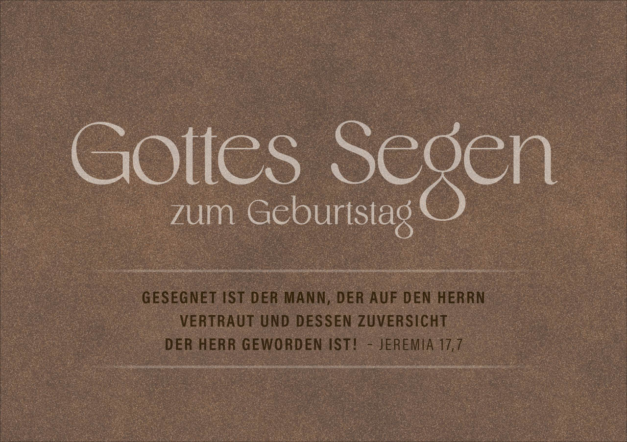 Faltkarte Gottes Segen zum Geburtstag