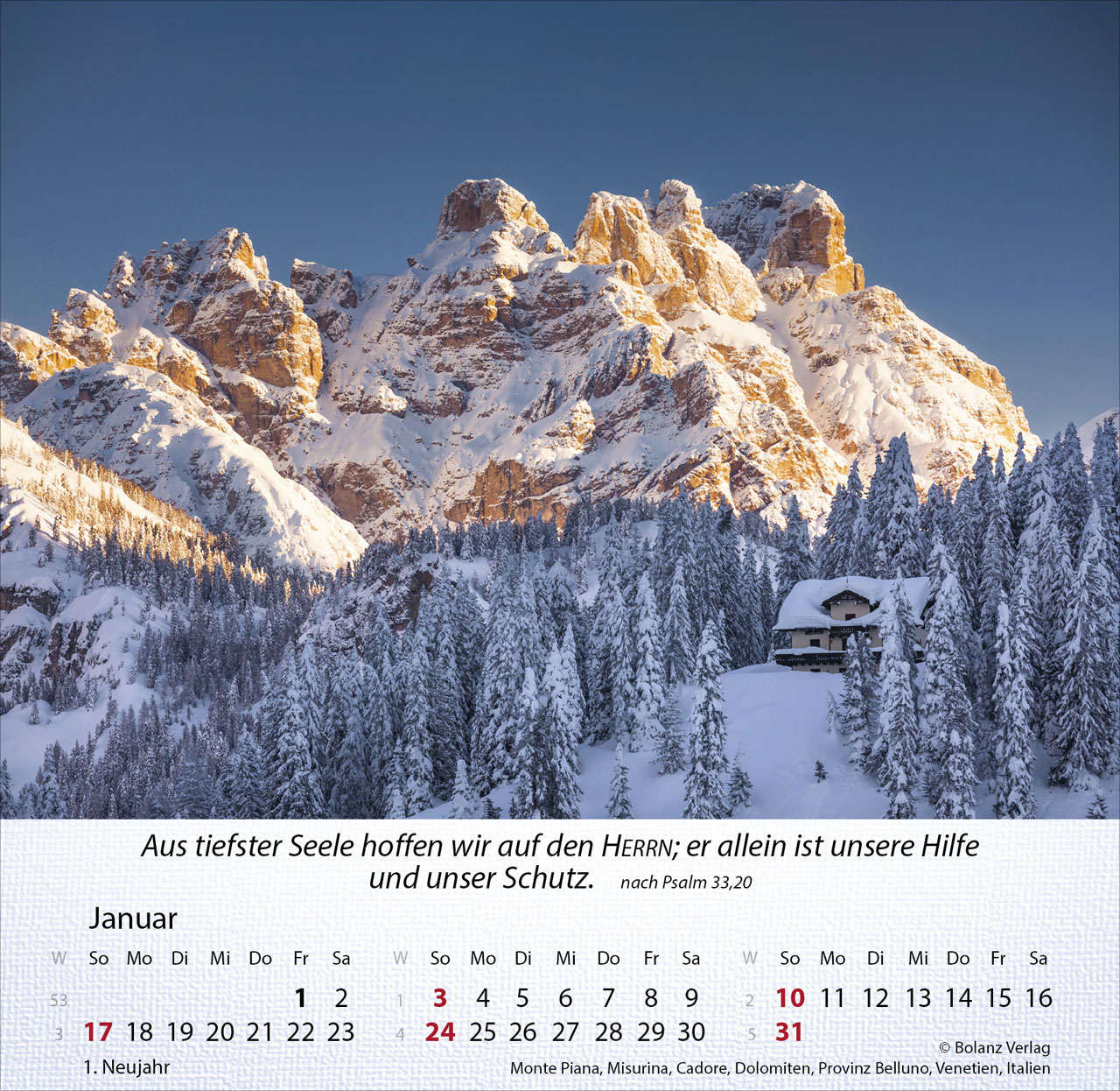 Berge 2027 – Tischkalender