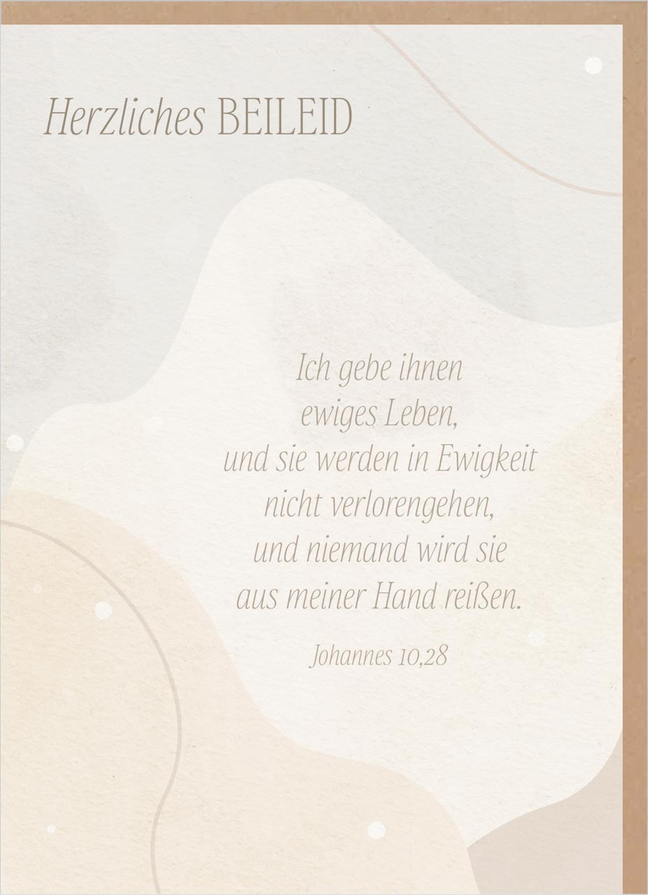 Faltkarte Johannes 10:28