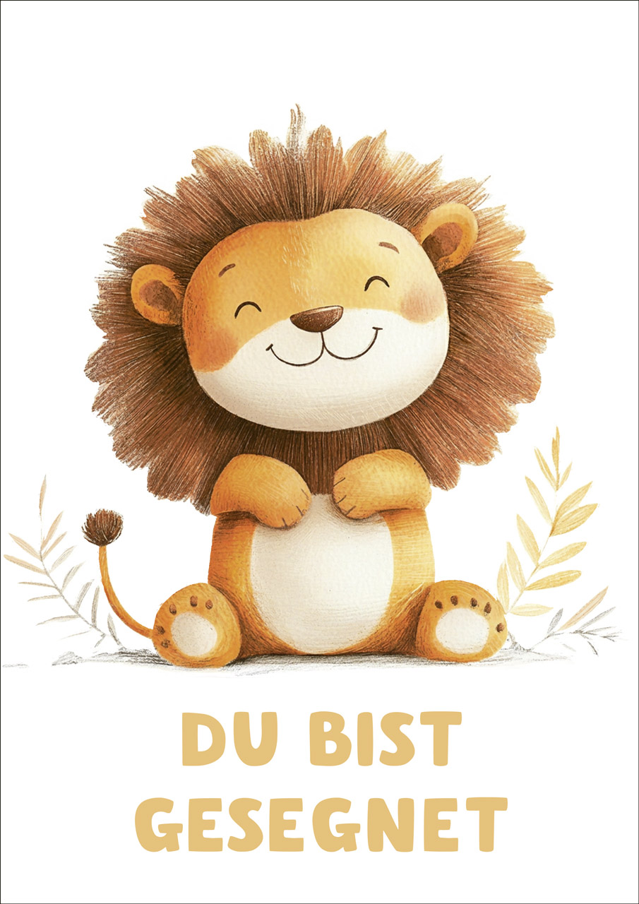 Poster Löwe A3