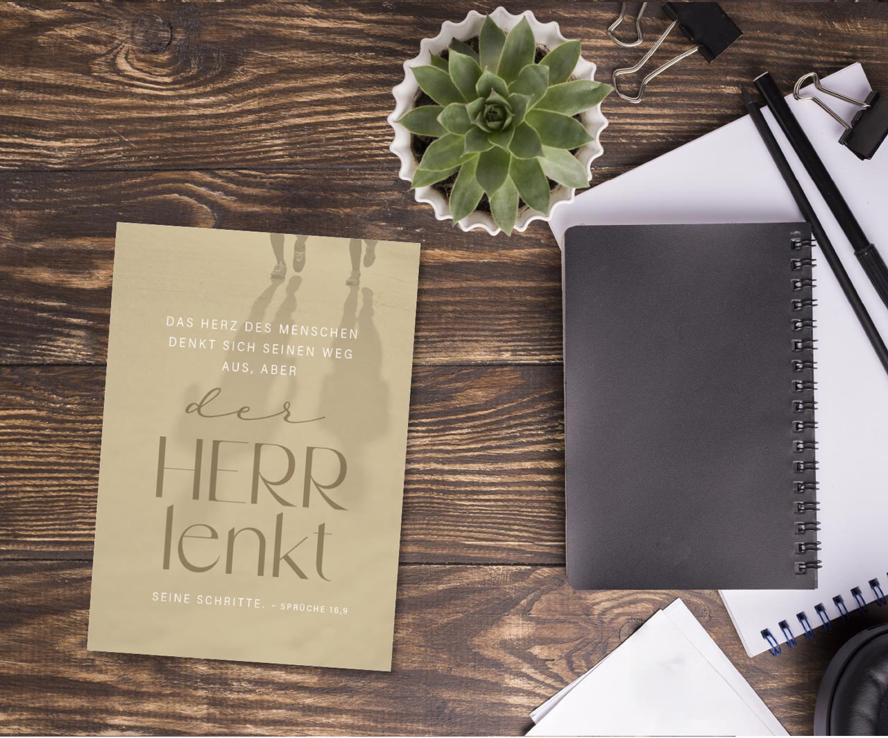 Postkarte Der Herr lenkt