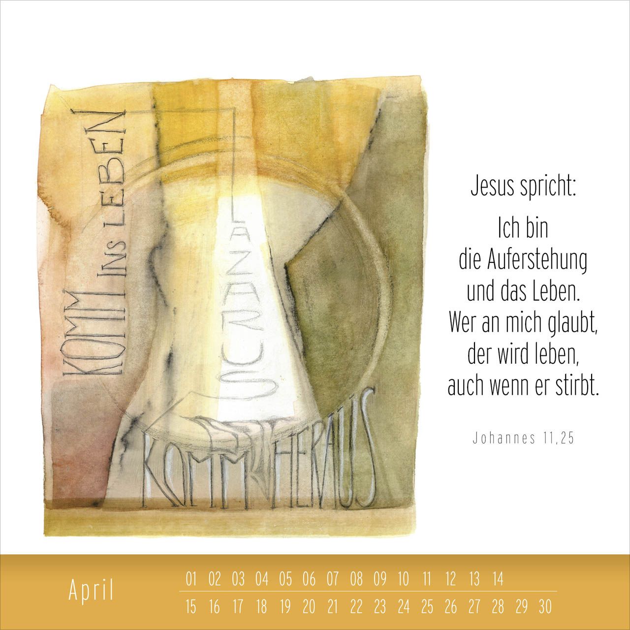 Immerwährender Tischkalender Hoffnung und Leben