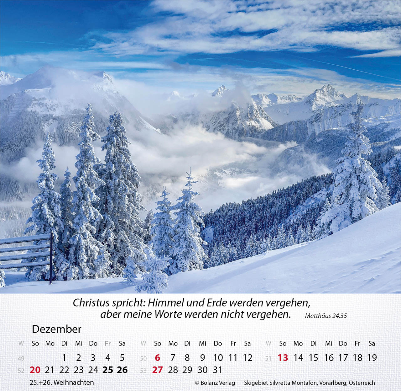 Berge 2026 - Tischkalender Berge 2026 - Tischkalender