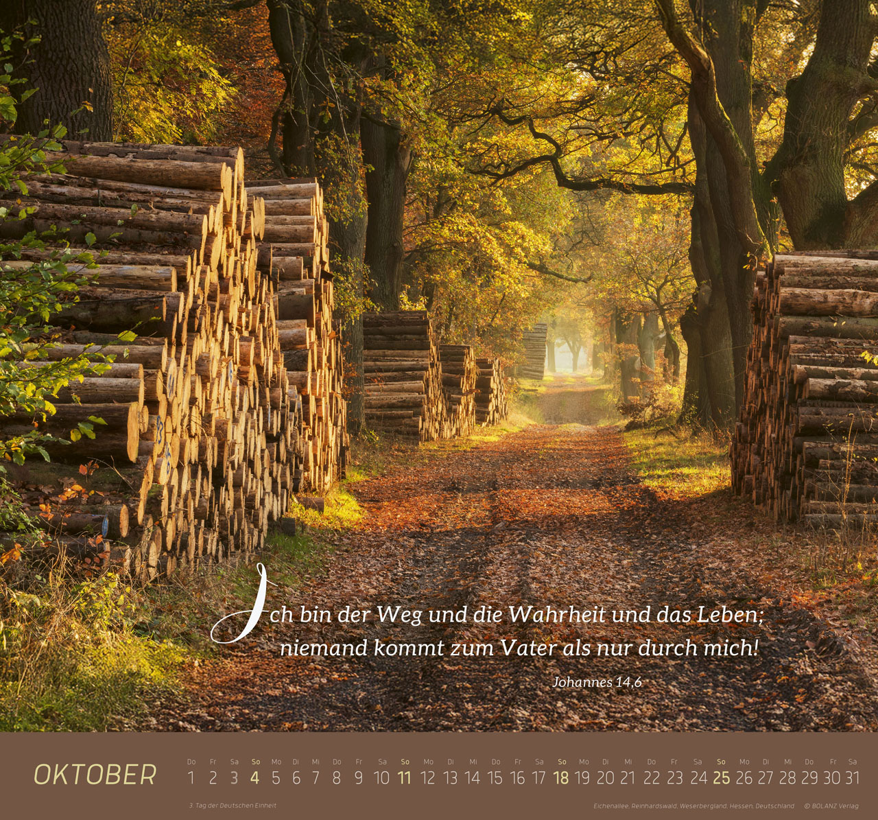 Ich bin der Weg 2026 - Wandkalender
