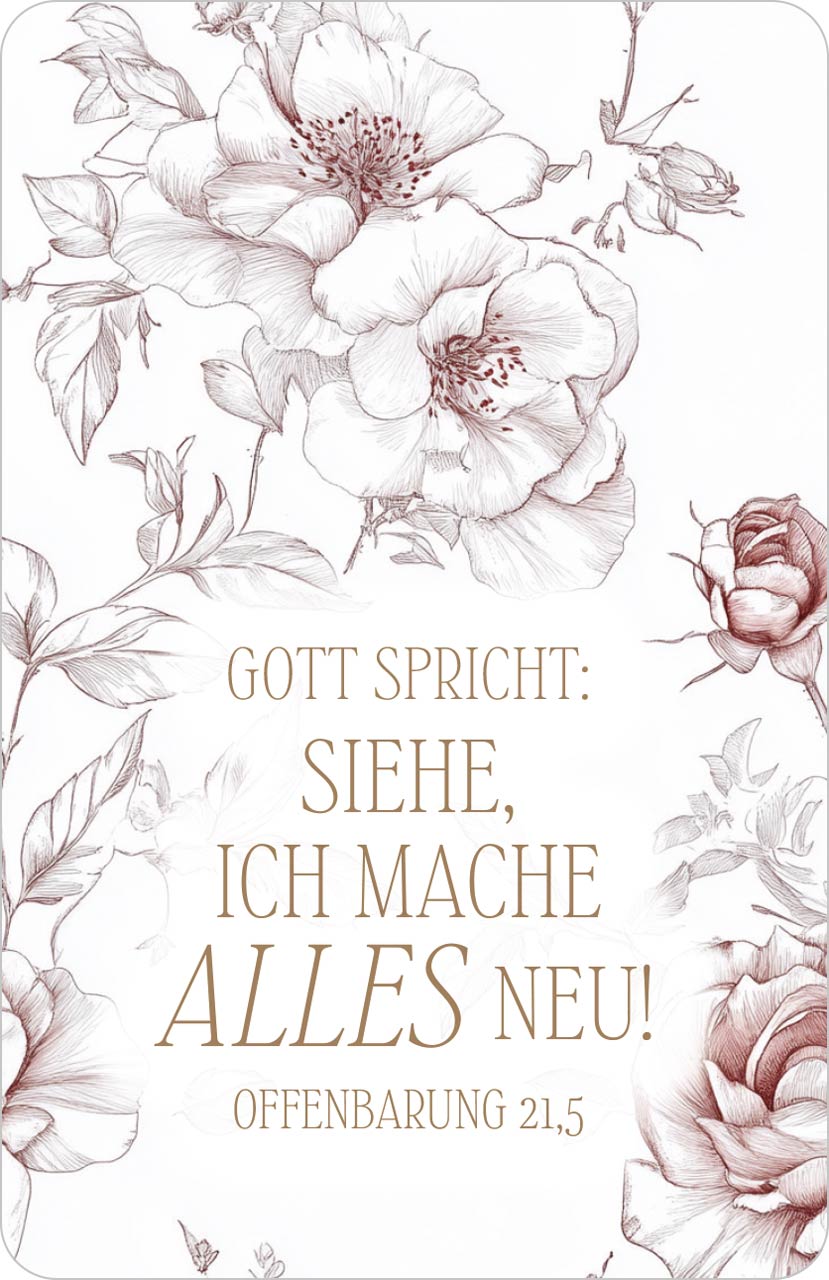 Kalenderkärtchen "Rosen" 2026