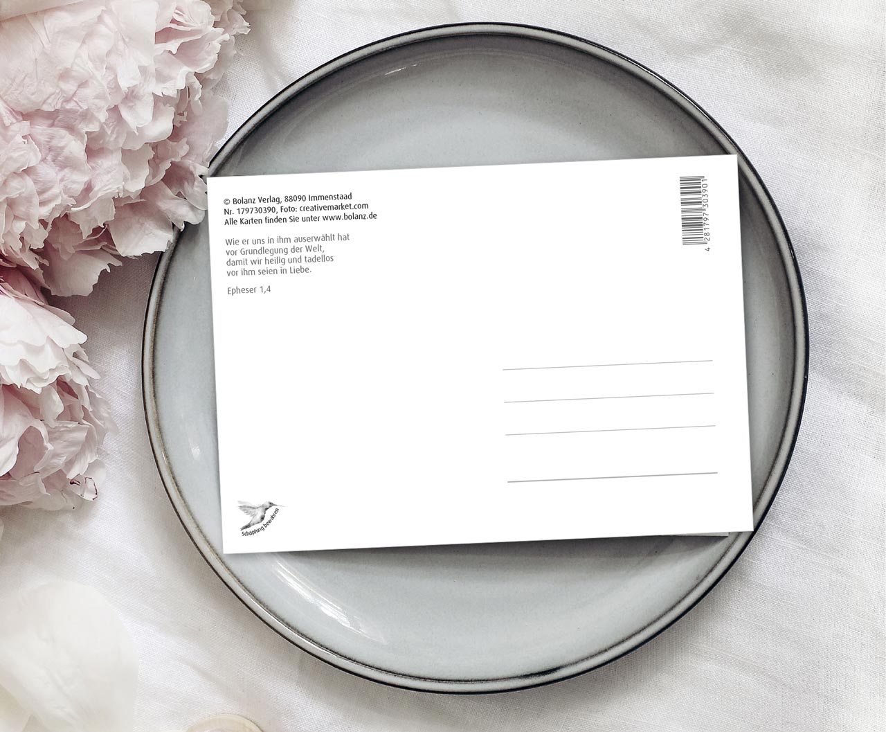 Postkarte Gedanke Gottes