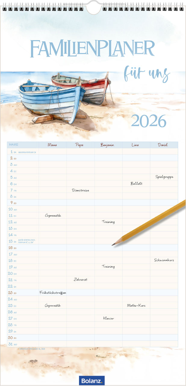 Familienplaner für uns 2026 Familienplaner für uns 2026