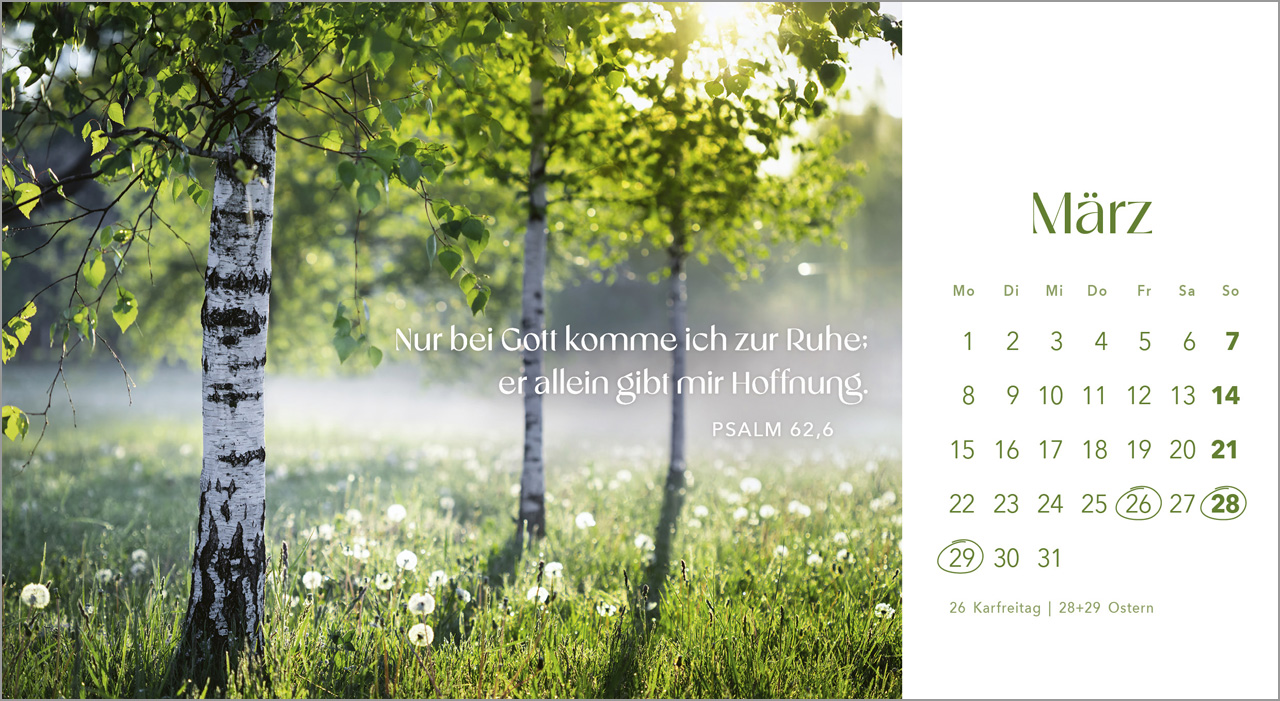 Quelle des Lebens 2027 – Postkartenkalender