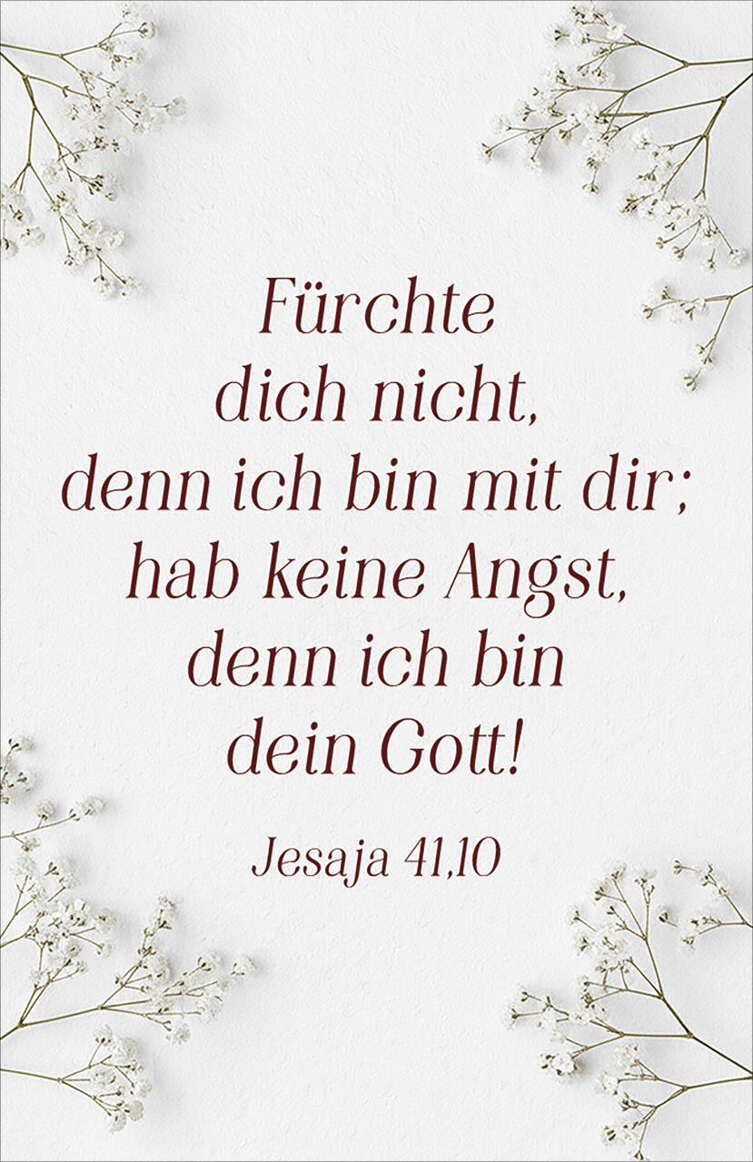 Poster Jahreslosung 2027 Blumen A4