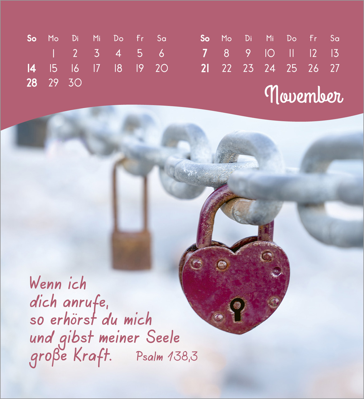Von Herzen ein glückliches Jahr 2027 – Tischkalender