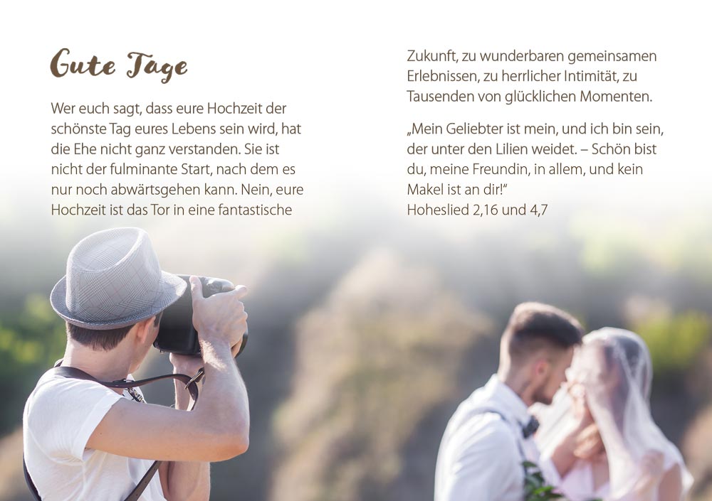 Grußheft - Gottes Segen zur Hochzeit