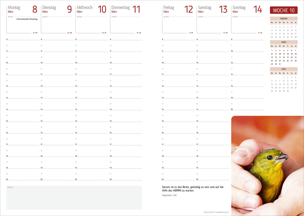 Agenda – Für jeden Tag 2027