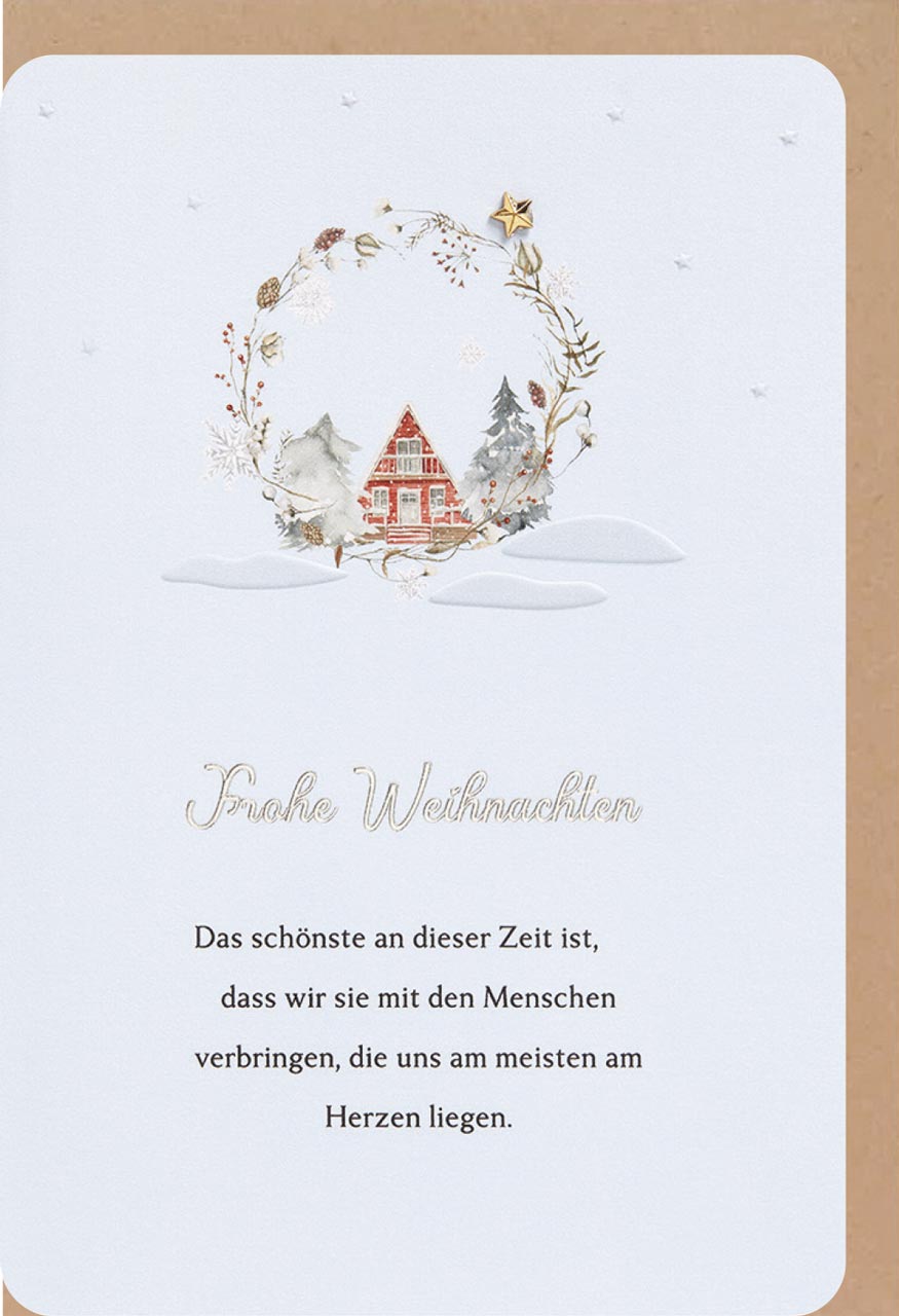 Faltkarte Frohe Weihnachten